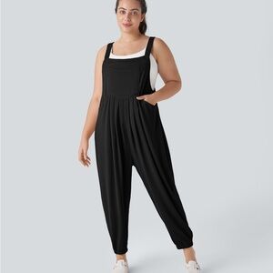 NWT Halara Black Overall Jumpsuit